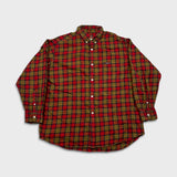 Vintage 90s Polo Jeans Co Ralph Lauren Shirt Mens Large Red Plaid Flannel