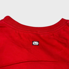 Vintage Y2K Ecko Unltd T Shirt Mens XL Red Devil Overcome Graphic Tee