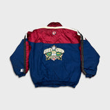 Vintage 1998 Starter Grey Cup Jacket Mens Medium Blue Winnipeg CFL Football Sports Coat