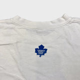 Vintage 90s Nike Toronto Maple Leafs T Shirt Mens Medium White Distressed NHL Tee