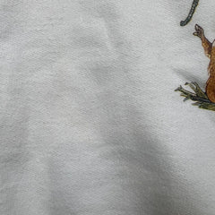 Vintage 90s Noah's Ark Sweatshirt Mens Small White Religion Graphic Pullover