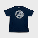 Vintage 2007 Fantastic Four T Shirt Mens Large Blue Silver Surfer Movie Promo Tee
