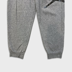 Vintage Y2K Nike Jordan Sweatpants Mens Medium Gray Jumpman Taper Leg Jogger
