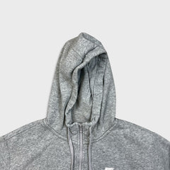 Nike Sportswear Hoodie Mens Medium Gray Swoosh Full Zip Hooded Sweater