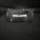 SS20 WE11DONE Long Sleeve Shirt Mens Small Black Oversized Graphic Tee