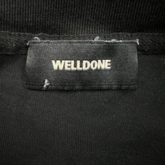 SS20 WE11DONE Long Sleeve Shirt Mens Small Black Oversized Graphic Tee