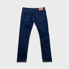 Levi's 512 Jeans Mens 36x30 Blue Slim Taper Leg Dark Wash Mid Rise Stretch Denim Pants