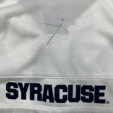 Nike Syracuse University Polo Shirt Mens 2XL White Dri Fit Sportswear