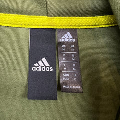 Adidas Sportswear Overlay Full Zip Track Top Hoodie Mens Medium Green Athletic Sweater
