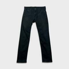 Levi's 510 Skinny Jeans Mens 30x30 Black Dark Wash Stretch Mid Rise Tapered Leg Denim Pants