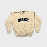 Vintage 90s Dorset Sweatshirt Mens Large Beige 1/4 Zip Faded Washed Pullover