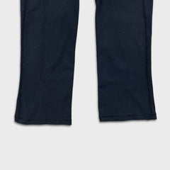 Lululemon Tadasana Slit Crop Womens Size 4 Black Athletic Yoga Leggings Pants