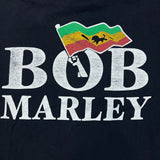 Vintage Y2K Bob Marley T Shirt Mens 2XL Black The Roxx Reggae Double Sided Tee
