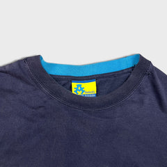 Vintage 2003 Akademiks T Shirt Mens XL Blue Stadium Division Hip Hop Tee