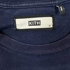 KITH T Shirt Mens XL Blue Box Logo Classic Faded Wash Tee