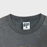 Vintage Y2K West Coast Choppers T Shirt Mens Large Gray Faded Jesse James Chopper Tee