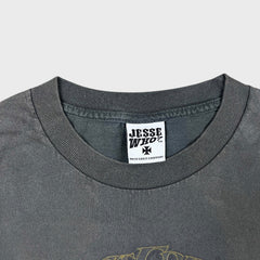 Vintage Y2K West Coast Choppers T Shirt Mens Large Gray Faded Jesse James Chopper Tee