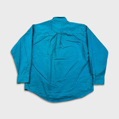 Vintage 90s Chaps Ralph Lauren Shirt Mens Large Blue Faded Casual Button Up