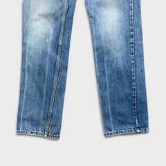 Vintage 90s Levi's 619 Jeans Mens 32x32 Orange Tab Light Wash Slim Straight