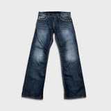 Silver Jeans Co. Zac Mens 33x34 Blue Relaxed Fit Straight Leg Dark Wash Denim Pants