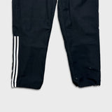 Adidas Track Pants Mens Large Black Climalite 3 Stripe Athletic Training