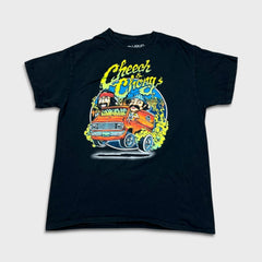 Liquid Blue Cheech & Chong T Shirt Mens Large Black Short Sleeve Movie Tee