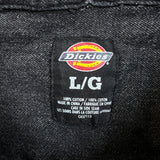 Dickies Denim Shirt Mens Large Black Dark Wash Casual Workwear Button Up