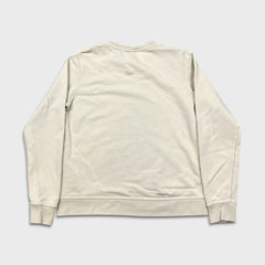 Nike Sportswear Sweatshirt Mens Large Beige Swoosh Pullover Crewneck