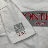 Vintage 90s Montego Rum Sweatshirt Mens Large White Short Sleeve Pullover