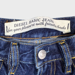 Vintage 90s Diesel Bold Flare Jeans Womens 26x30 Blue Dark Wash Pants