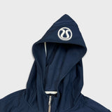Lululemon Uba Hoodie Softshell Womens Size 8 Blue Sportswear Full Zip Sweater
