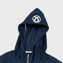 Lululemon Uba Hoodie Softshell Womens Size 8 Blue Sportswear Full Zip Sweater