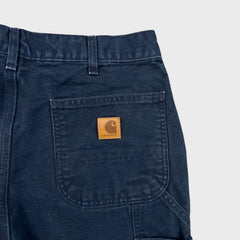 Carhartt Pants Mens 32x27 Blue Loose Original Fit Carpenter Workwear Wide Baggy