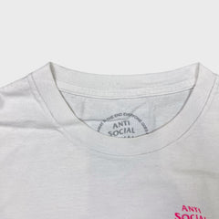 SS 2022 Anti Social Social Club T Shirt Mens Large White ASSC USA Graphic Tee