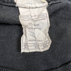 Vintage Y2K Problem Solved T Shirt Mens XL Black Sun Faded Novelty Funny Tee