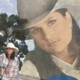 Vintage 90s Terri Clark On Tour T Shirt Mens XL White Country Graphic Band Tee