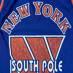 Vintage Y2K Southpole New York Knicks Jersey Mens 2XL Blue Basketball NBA