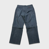 Vintage Dickies Pants Mens 36x32 Gray Wide Baggy Convertible Workwear Trousers