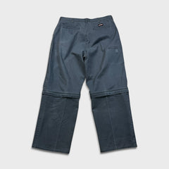 Vintage Dickies Pants Mens 36x32 Gray Wide Baggy Convertible Workwear Trousers