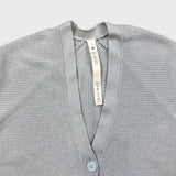 Lululemon Merino Wool-Blend Cardigan Womens Size 2 Blue Button Up Sweatshirt