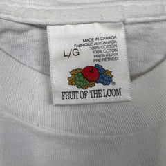 Vintage 90s Its A Dog Eat Dog World T Shirt Mens Large White Hot Dog Funny Tee