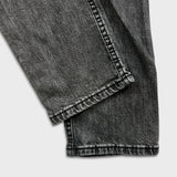 Levi's 502 Jeans Mens 30x30 Black Regular Taper Fit Faded Stone Wash Denim Pants