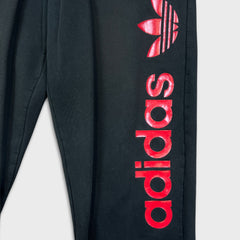 Vintage 90s Adidas Sweatpants Mens Medium Black Originals Trefoil Jogger
