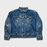 Levi's Denim Jacket Mens XL Blue Iconic Type I Light Wash Trucker Western