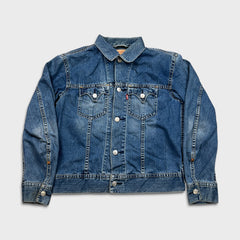 Levi's Denim Jacket Mens XL Blue Iconic Type I Light Wash Trucker Western