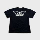 Vintage Y2K Aerosmith Just Push Play T Shirt Mens XL Black Hajime Sorayama Tour Tee