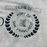 Vintage 90s San Francisco California Sweatshirt Mens Medium Blue 1/4 Zip USA Pullover