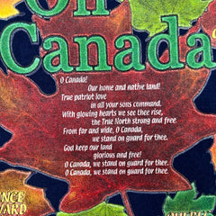 Vintage 90s Canada Maple Leaves T Shirt Mens Medium Blue Patriotic Country Tee