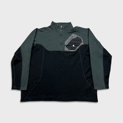 The North Face Fleece Mens XL Black Flight Series 1/4 Zip Outdoor Hiking Jacket