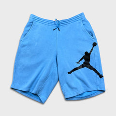 Nike Jordan Shorts Mens Large Blue Jumpman Fleece Sportswear Gym
